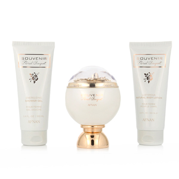 Afnan Souvenir Floral Bouquet EDP 100 ml + SG 100 ml + BL 100 ml