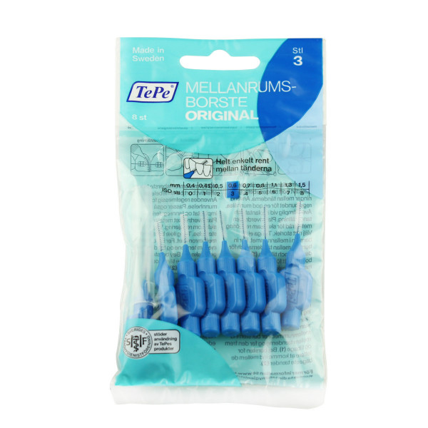 TePe Original Interdental Brushes 0,6 mm 8 Stück