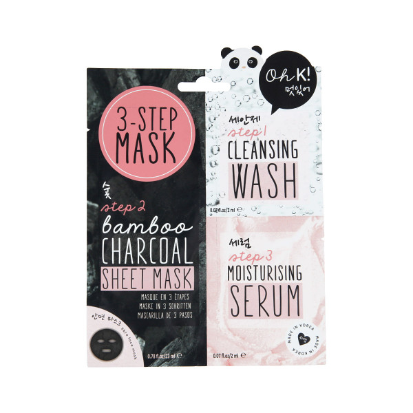 Oh K! 3 Step Mask Bamboo Charcoal