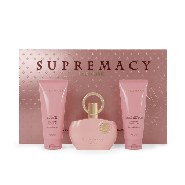 Afnan Supremacy Pink EDP 100 ml + Duschgel 100 ml + Body Lotion 100 ml