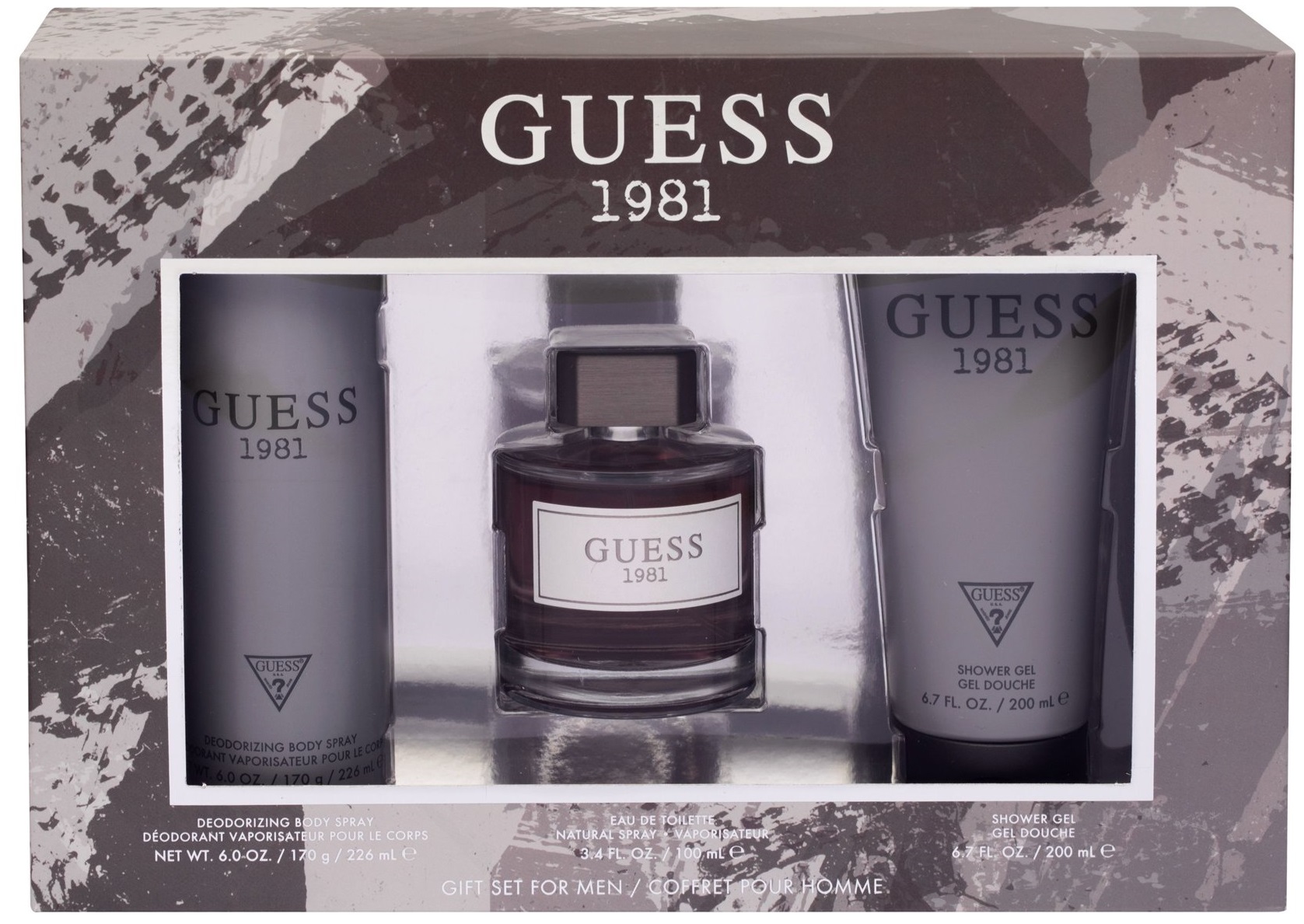 Guess Guess 1981 for Men EDT 100 ml + DEO VAPO 226 ml + SG 200 ml