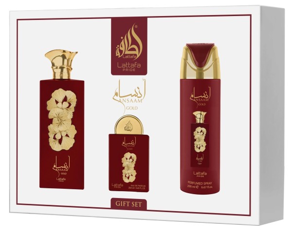 Lattafa Pride Ansaam Gold EDP 100 ml + EDP 20 ml + DEO VAPO 200 ml