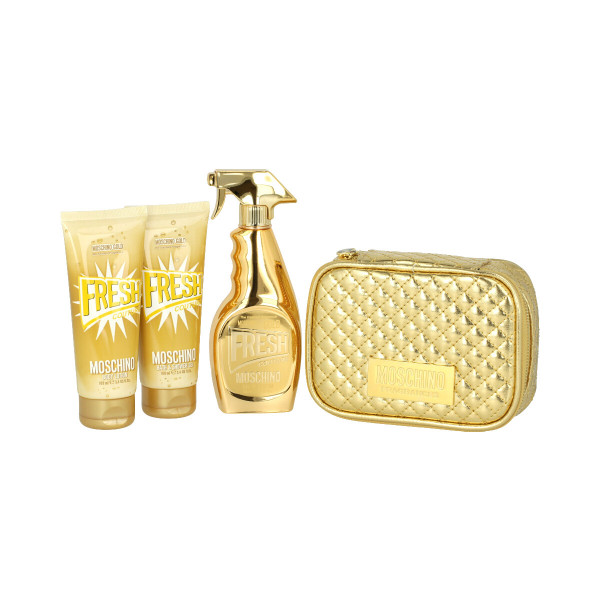 Moschino Gold Fresh Couture EDP 100 ml + SG 100 ml + BL 100 ml + Kosmetiktasche