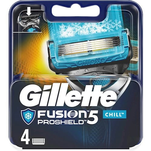 Gillette Fusion5 Proshield Chill Rasierklingen 4 Stück