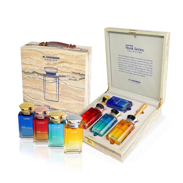 Al Haramain Musk Collection EDP 4 x 100 ml + Refillable Bottle