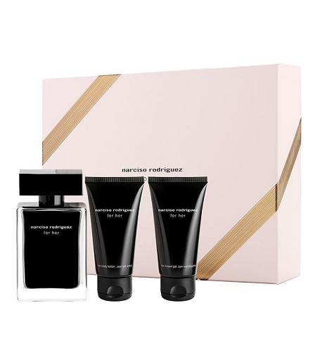 Narciso Rodriguez For Her EDT 50 ml + SG 75 ml + BL 75 ml