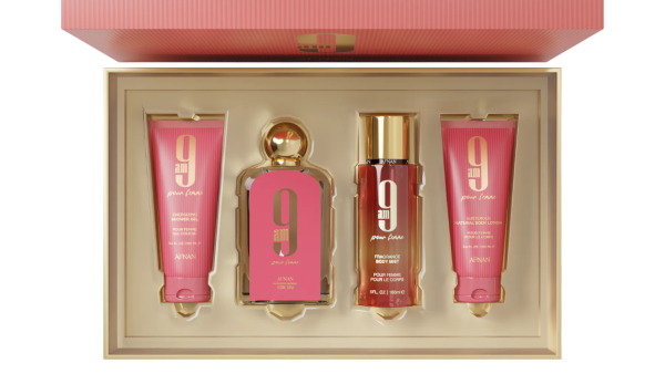 Afnan 9 am Pour Femme EDP 100 ml + Duschgel 100 ml + Bodyspray 150 ml + Body Lotion 100 ml