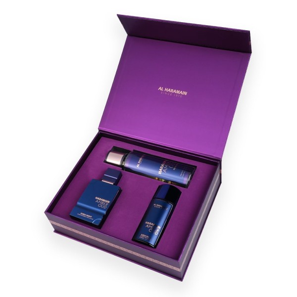Al Haramain Amber Oud Dubai Night EDP 75 ml + EDP 30 ml + Bodyspray 250 ml