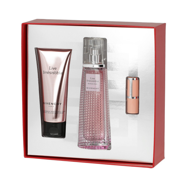 Givenchy Live Irresistible Blossom Crush EDT 50 ml + BC 75 ml + Lipstick