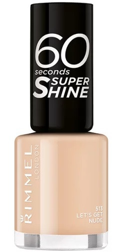 Rimmel London 60 Seconds Super Shine Nail Polish (513 Let's Get Nude) 8 ml