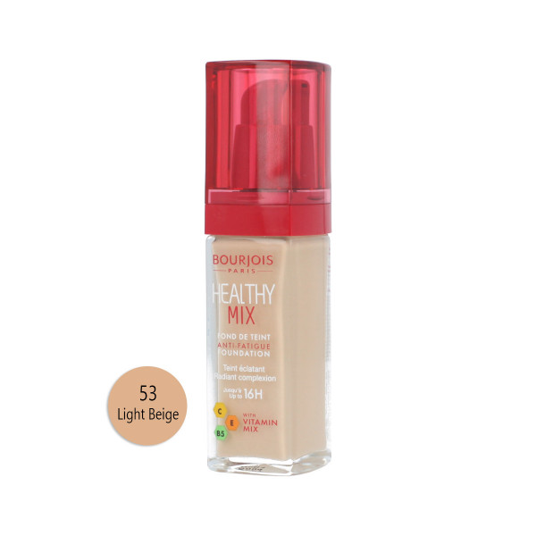 Bourjois Paris Healthy Mix Anti-Fatigue Foundation (53 Light Beige) 30 ml