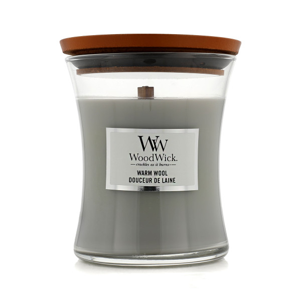 WoodWick Medium Hourglass Candles Scented Candle Warm Wool 275 g