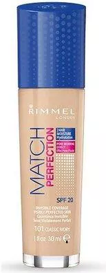 Rimmel London Match Perfection (101 Classic Ivory) 30 ml