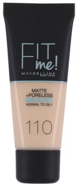 Maybelline Fit Me! Matte + Poreless (110 Porcelain) 30 ml