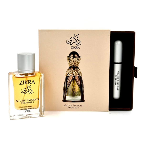 Niche Emarati Zikra Eau De Parfum 20 ml + Travel Atomizer
